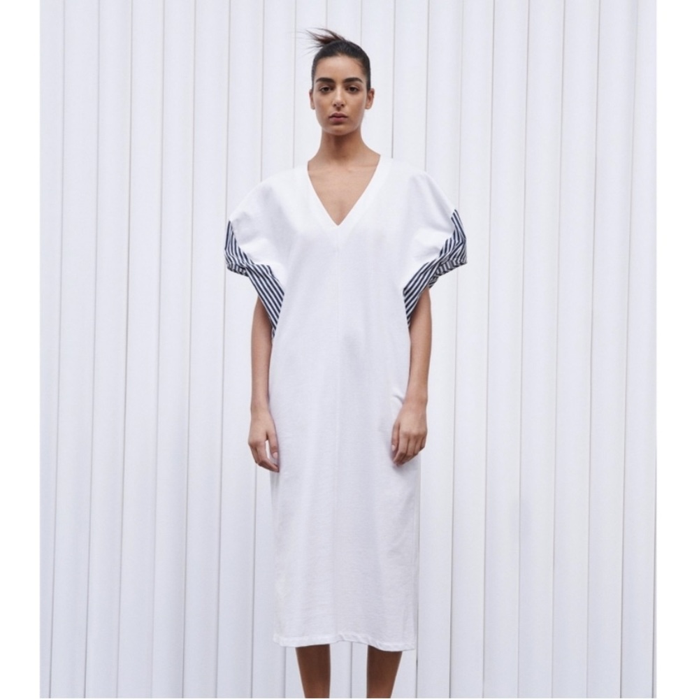 NWOT Zara Puff Sleeve Maxi Dress